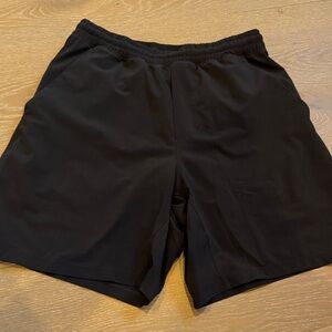 Men's Black Athletic Shorts Lululemon with lining